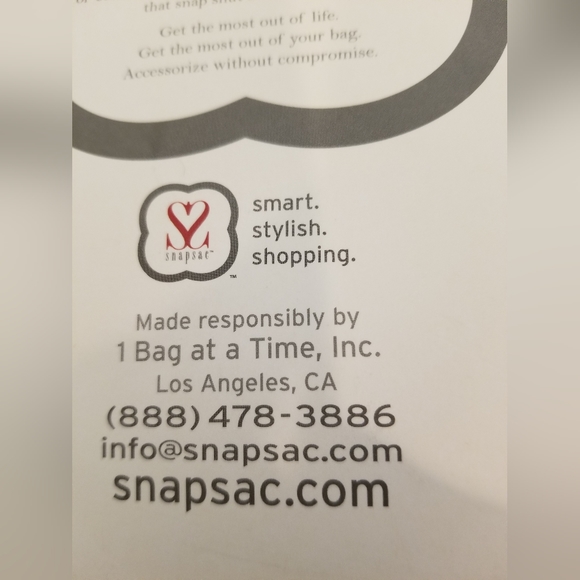 NWT Snapsac foil insulated navy lunch tote bag - Picture 9 of 16